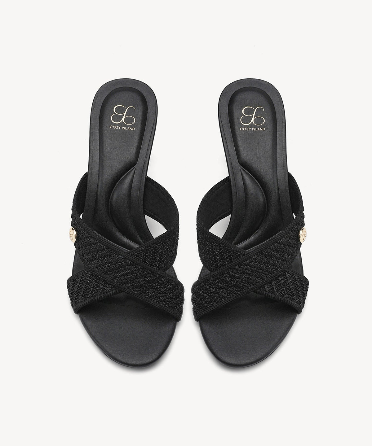 CrossLoom Open-Toe Stiletto Heeled Sandal