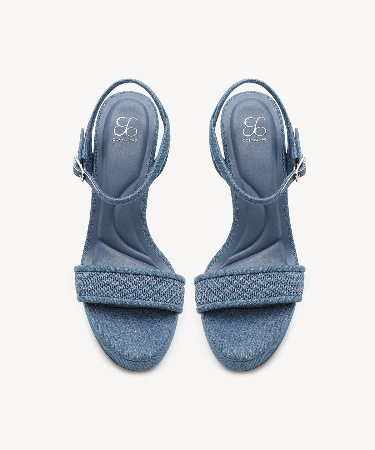DenimLoft Strapped Platform Heeled Sandal