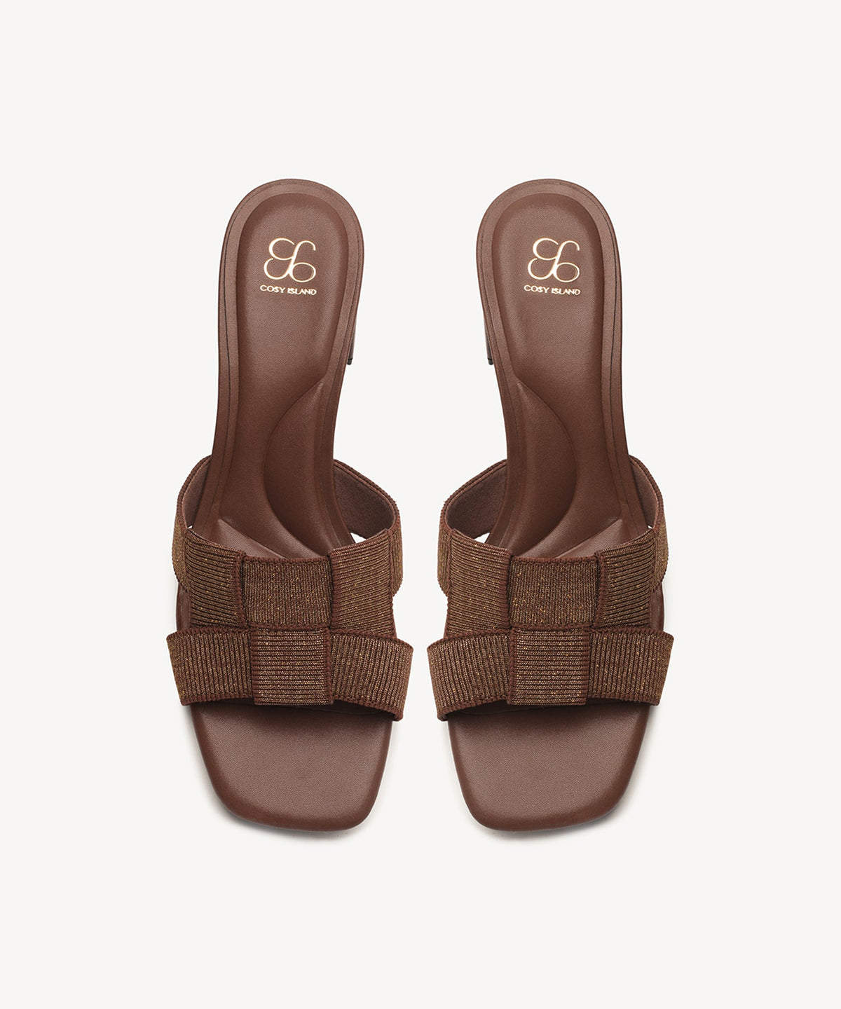 PebbleGrace Woven Block Heeled Sandal