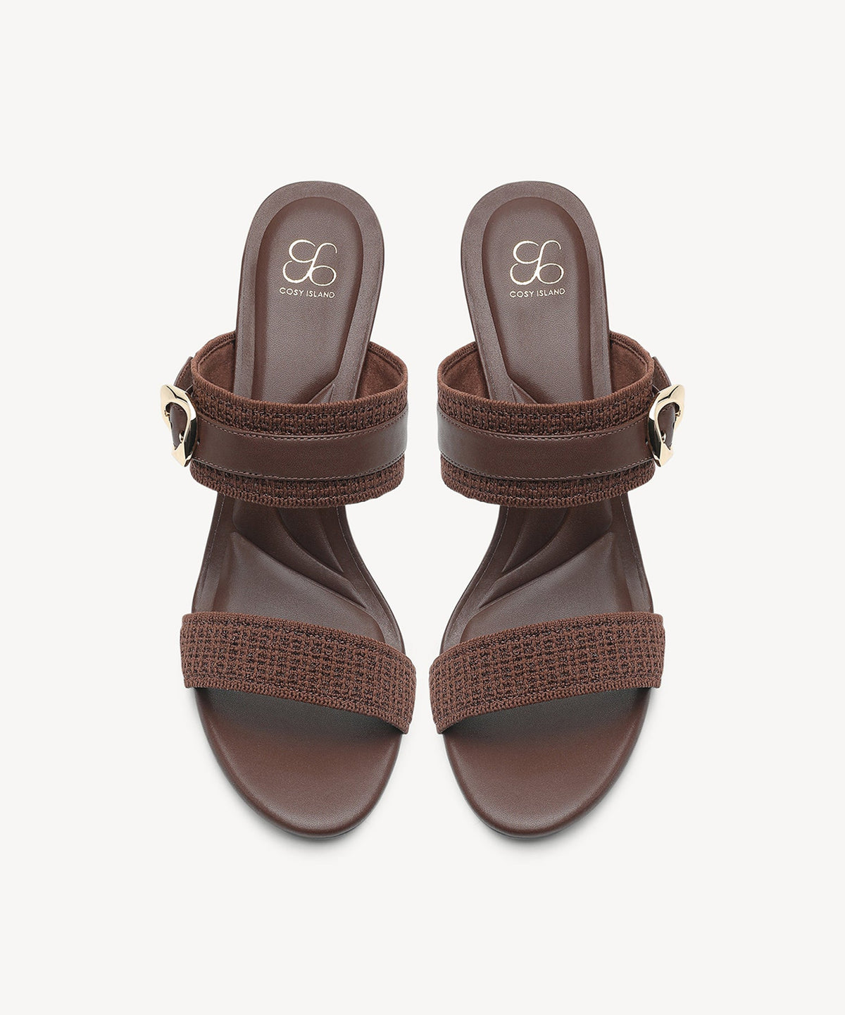 GildGlide Buckle Stiletto Double Strap Sandal
