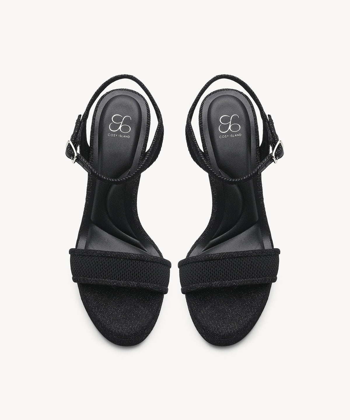 DenimLoft Strapped Platform Heeled Sandal
