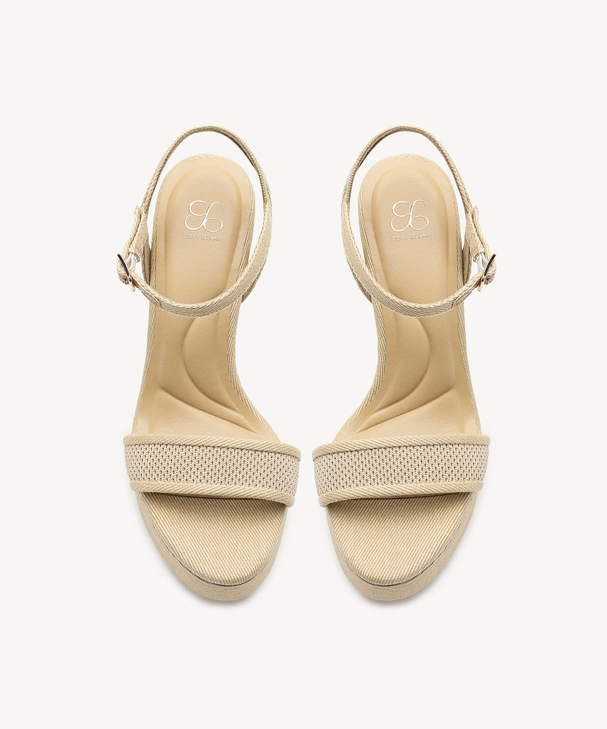 DenimLoft Strapped Platform Heeled Sandal