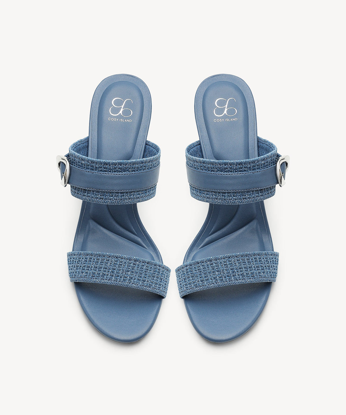 GildGlide Buckle Stiletto Double Strap Sandal