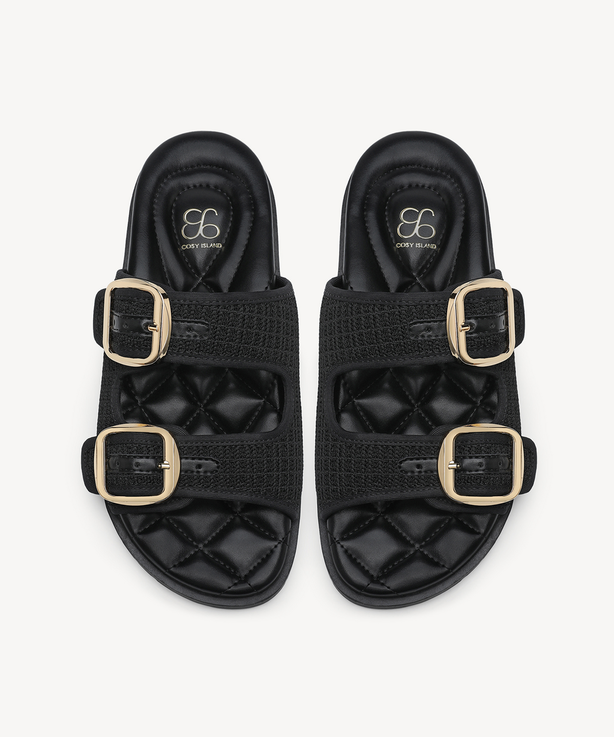 CloudStep Double-Buckle Footbed Sandal