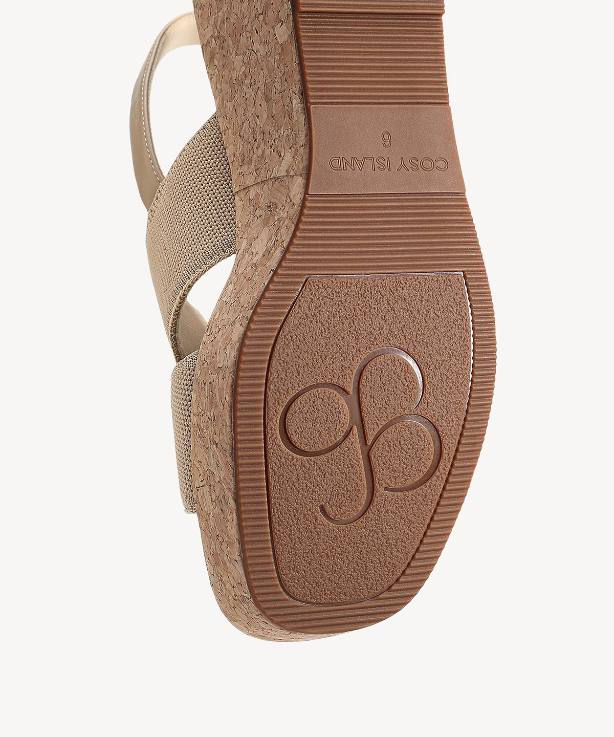CorkLuxe H-Band Square Toe Wedge Sandal