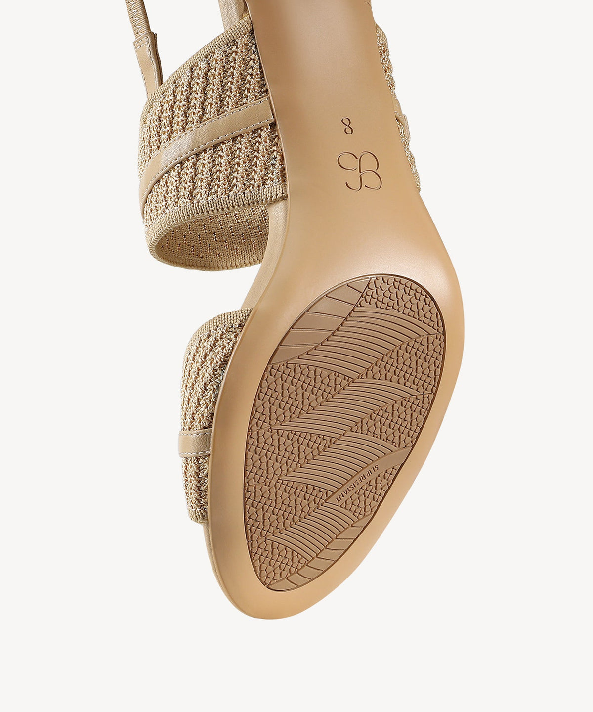 SteadyWeave Block Heeled Double Strap Sandal