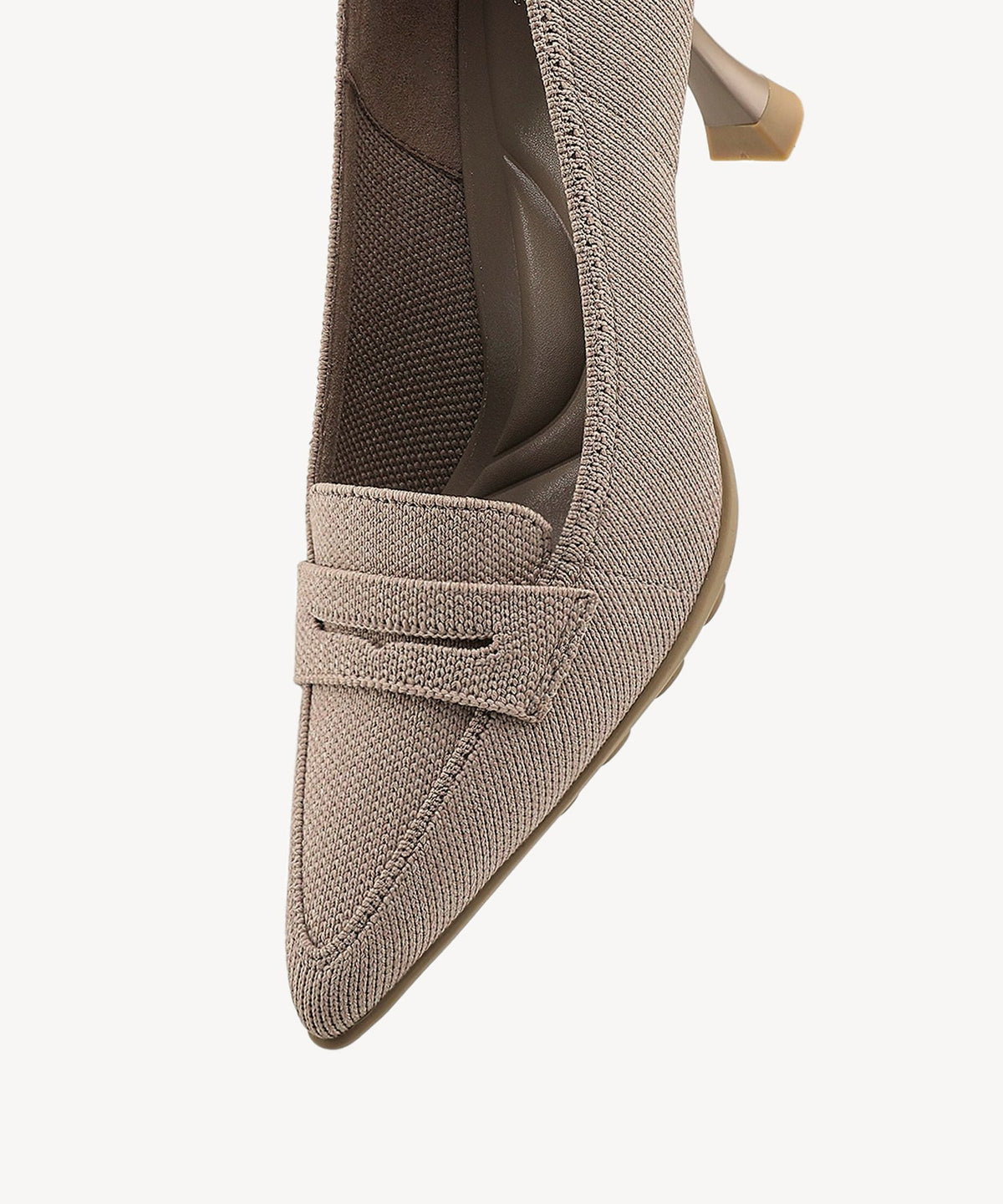 SoftBounce Pointed Toe Heeled Penny Pump