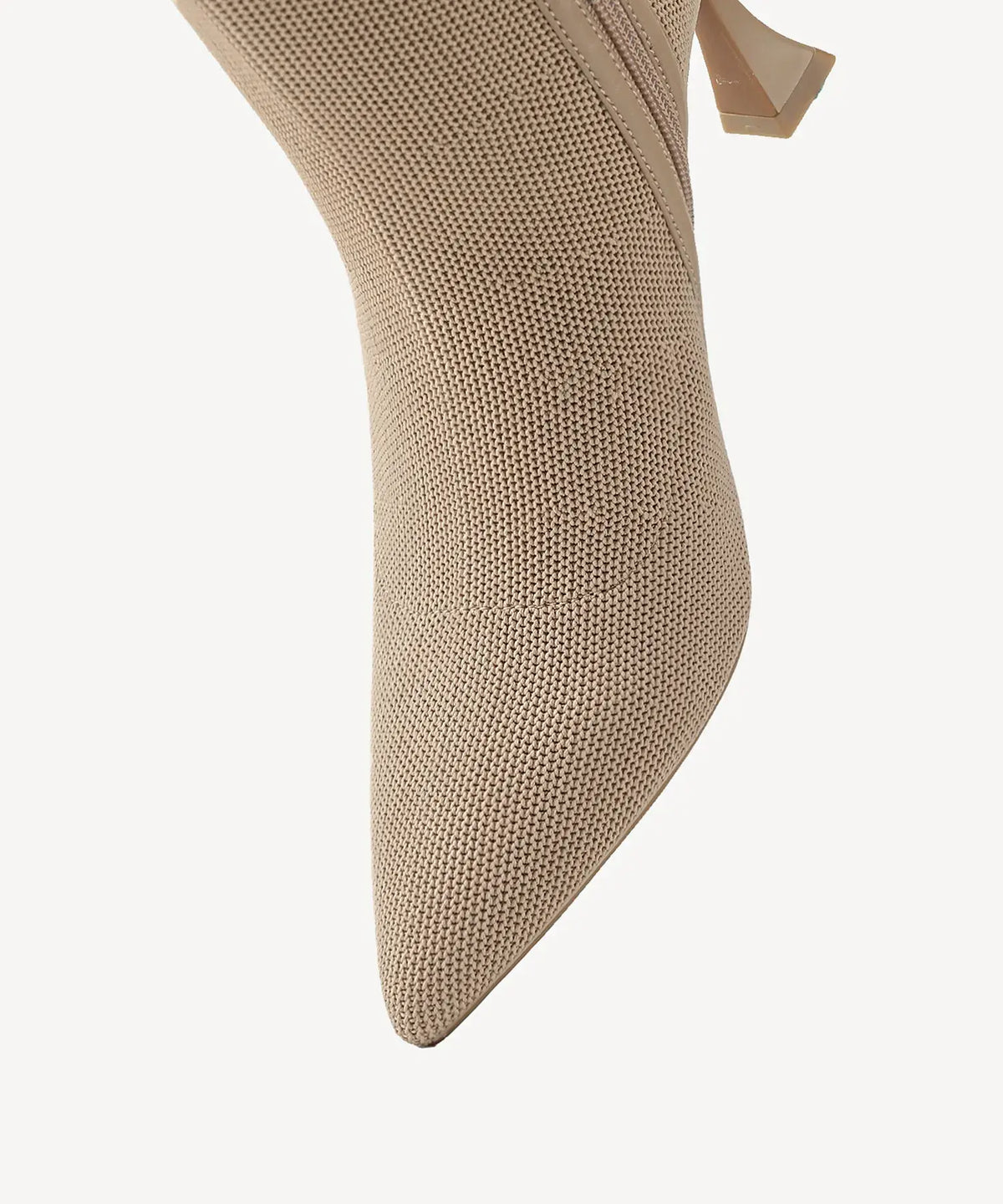 BelleKnit Bow Pointed Toe Heeled Ankle Boot