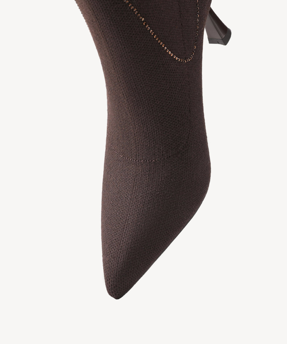CrystaLine Pointed Toe Heeled Ankle Boot