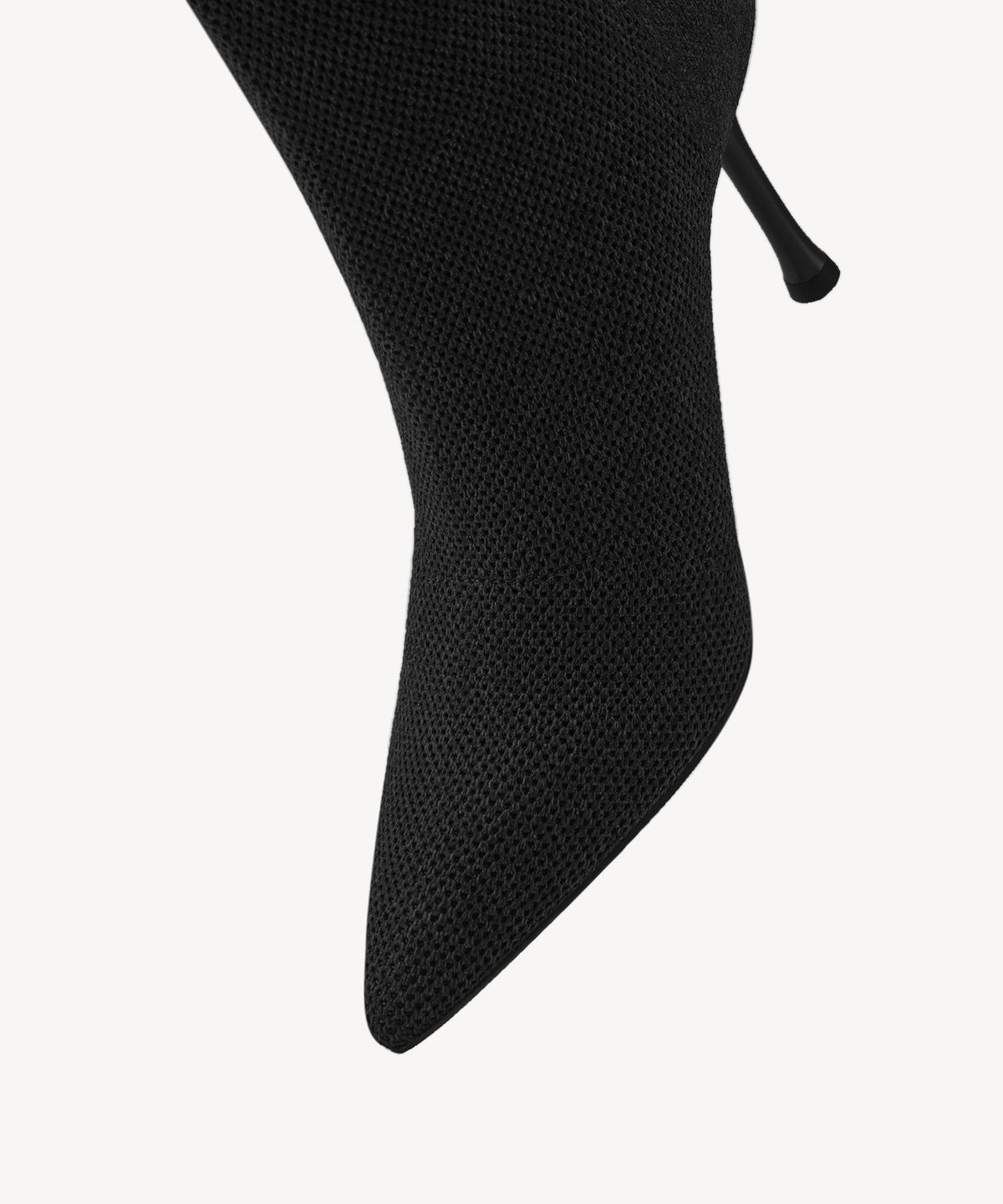 KnitBand Pointed Toe Heeled Ankle Boot