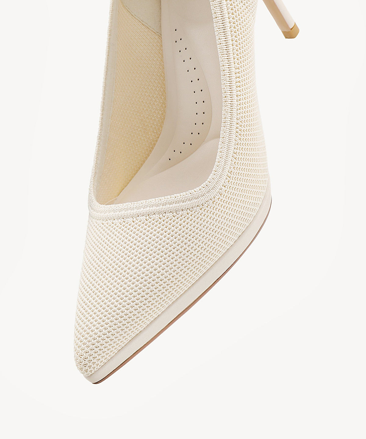 DeltaVista Pointed Toe Heeled Platform Pump