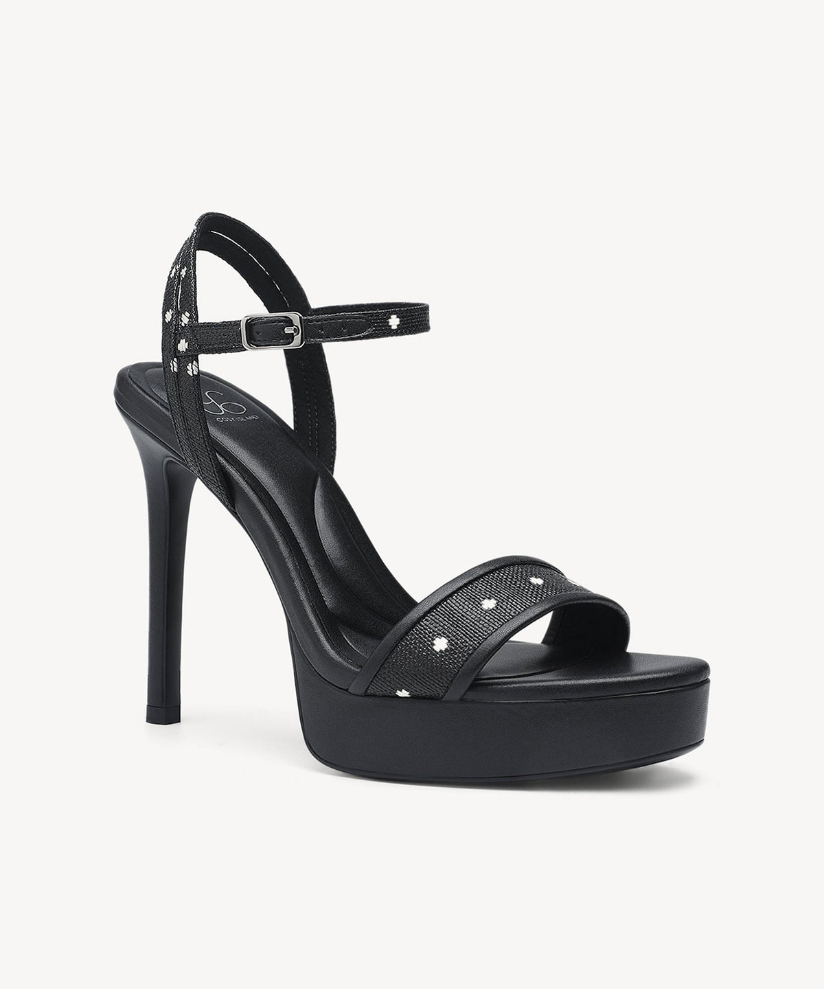 DenimLoft Strapped Platform Heeled Sandal