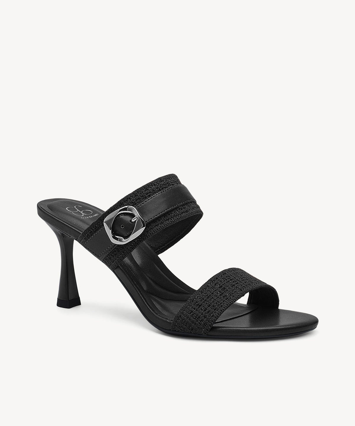 GildGlide Buckle Stiletto Double Strap Sandal
