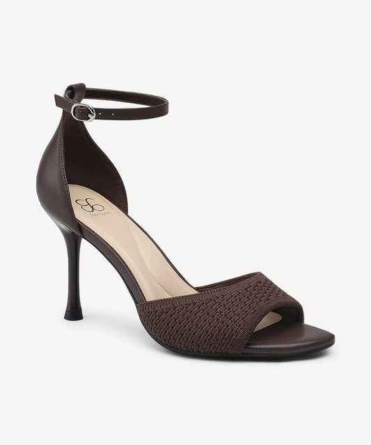 Minimalist Ankle Strap Heeled Sandal