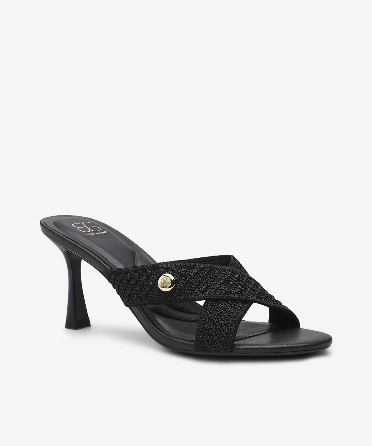 CrossLoom Open-Toe Stiletto Heeled Sandal