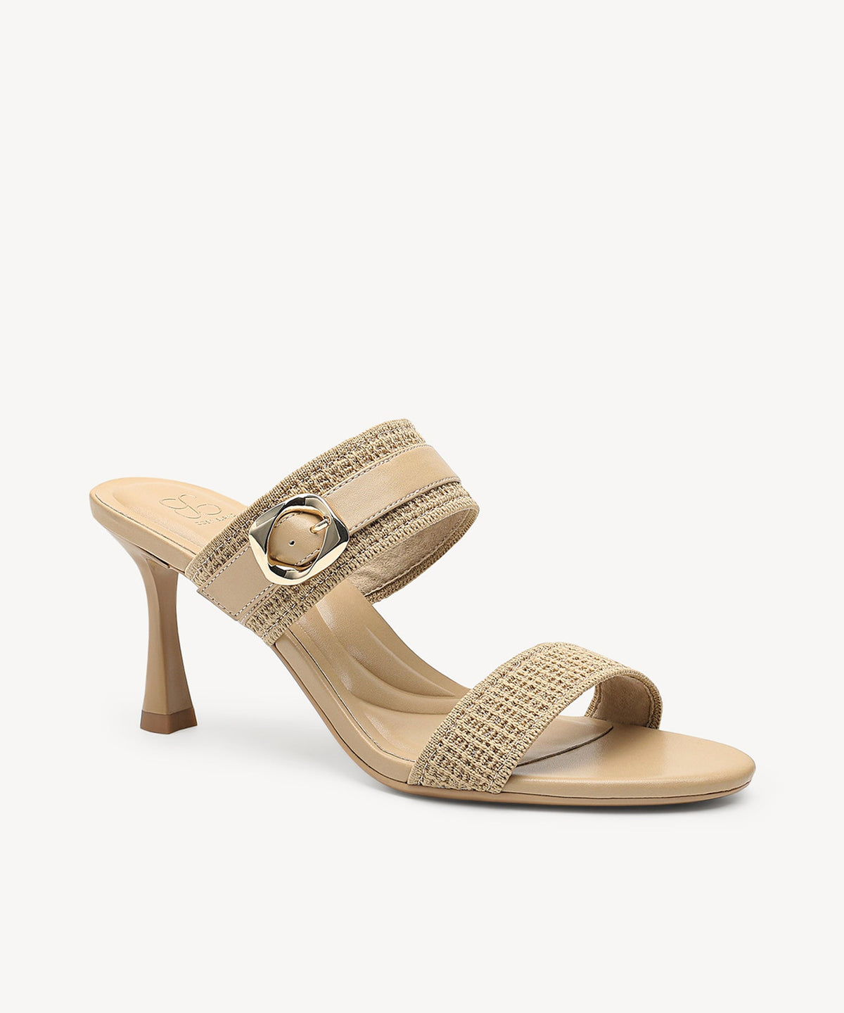 GildGlide Buckle Stiletto Double Strap Sandal