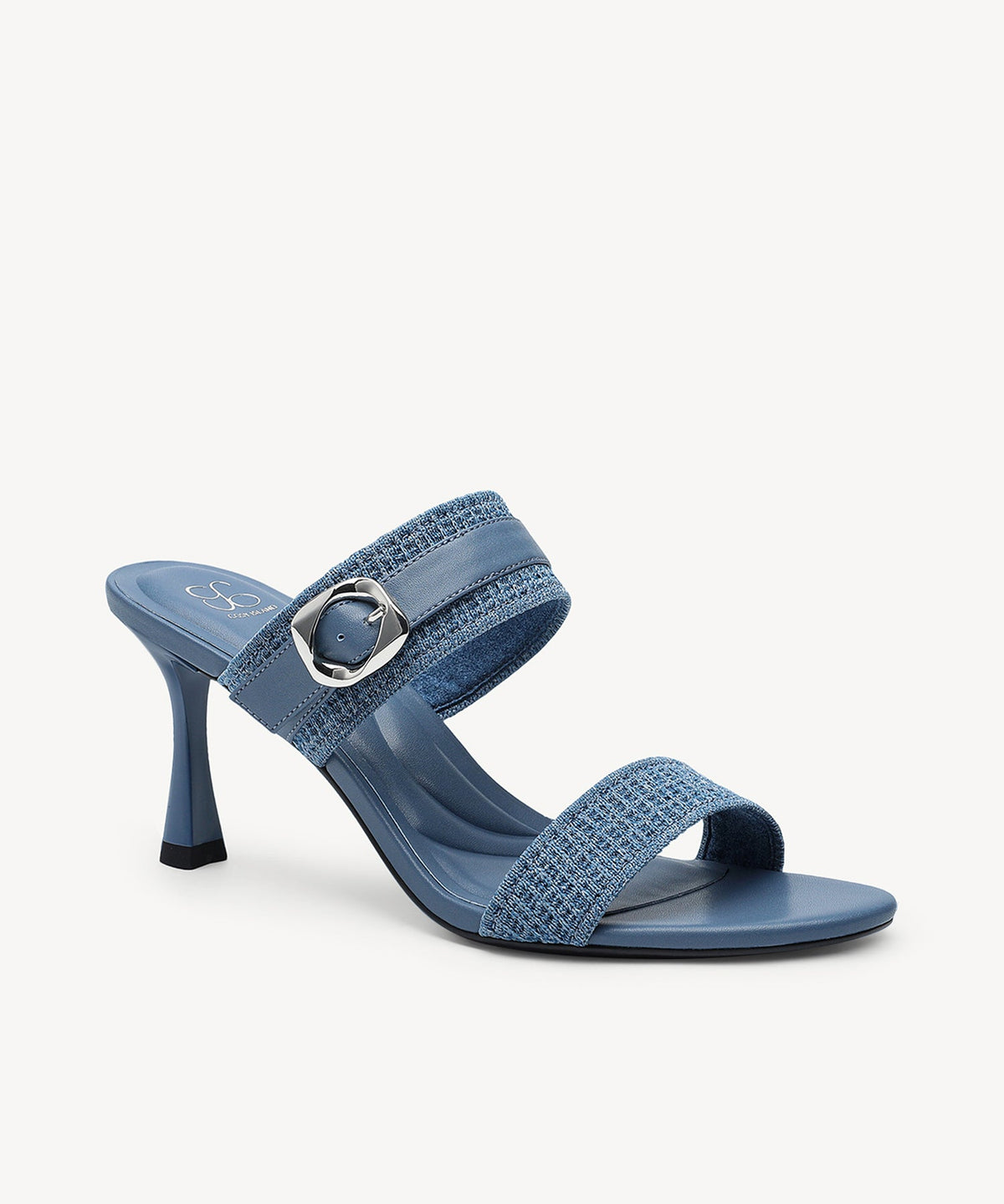 GildGlide Buckle Stiletto Double Strap Sandal