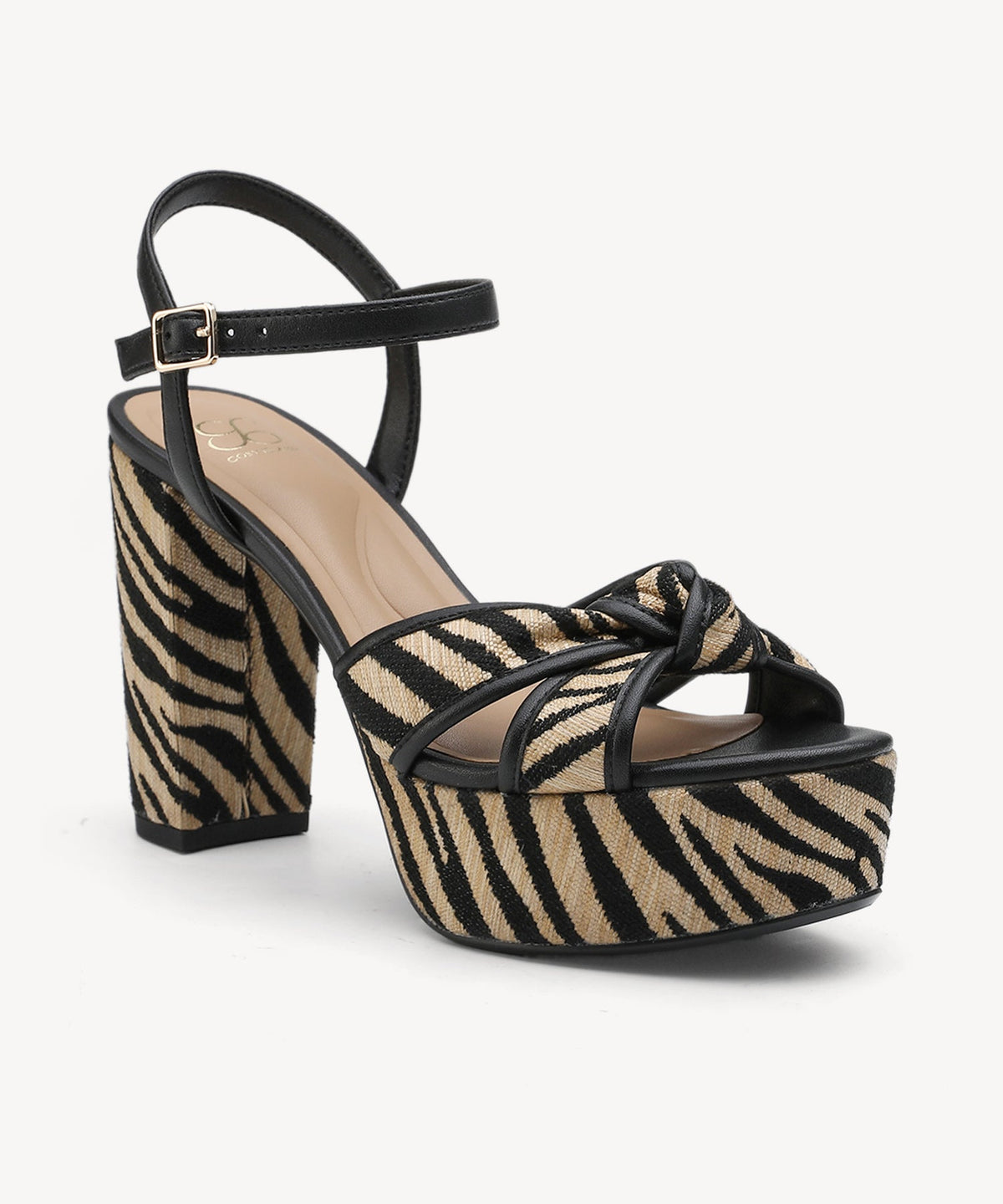 Elegance Raffia Platform Sandal