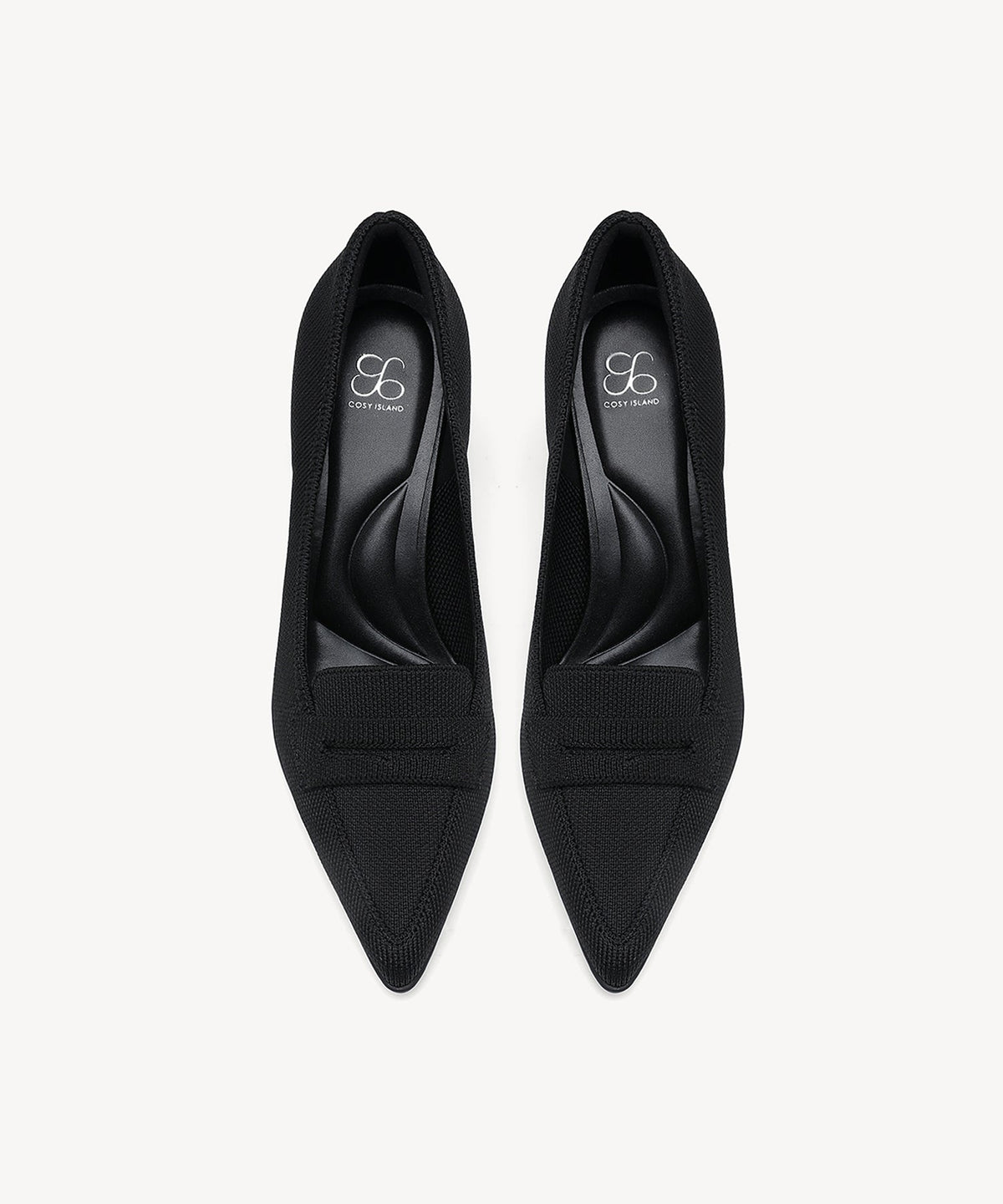 SoftBounce Pointed Toe Heeled Penny Pump