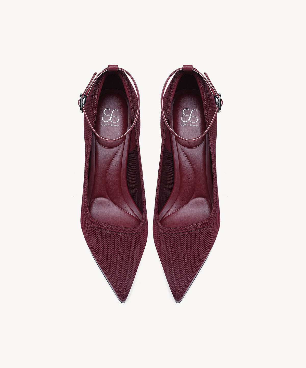 DeltaVista Pointed Toe Heeled Platform Pump