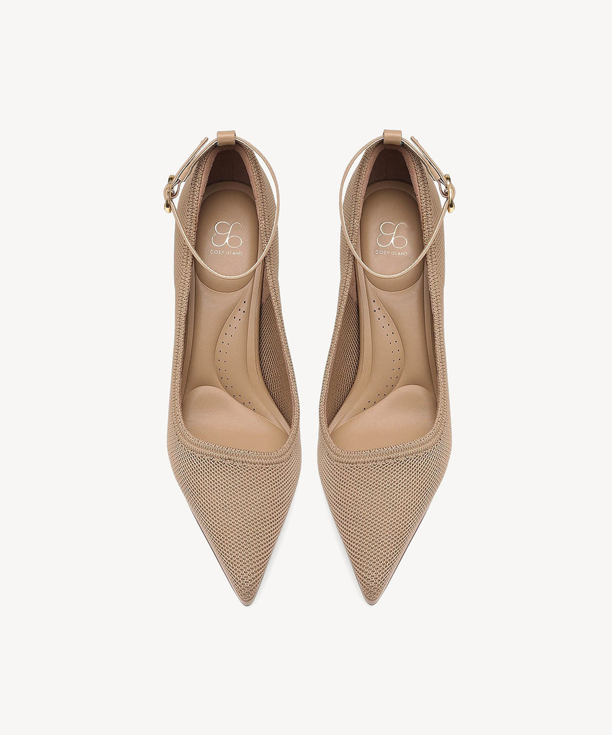 DeltaVista Pointed Toe Heeled Platform Pump