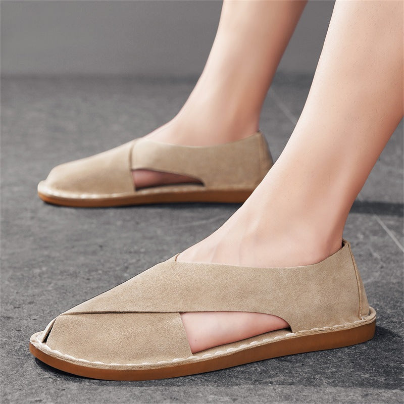 Pelle Italiana Suede Sandals