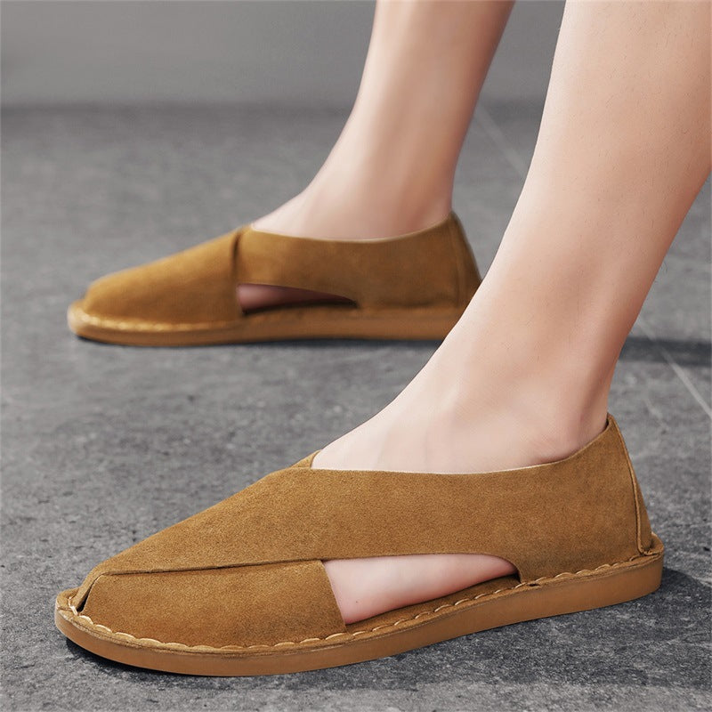 Pelle Italiana Suede Sandals
