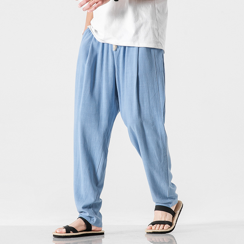 Pantalones de lino de corte holgado Nikolai