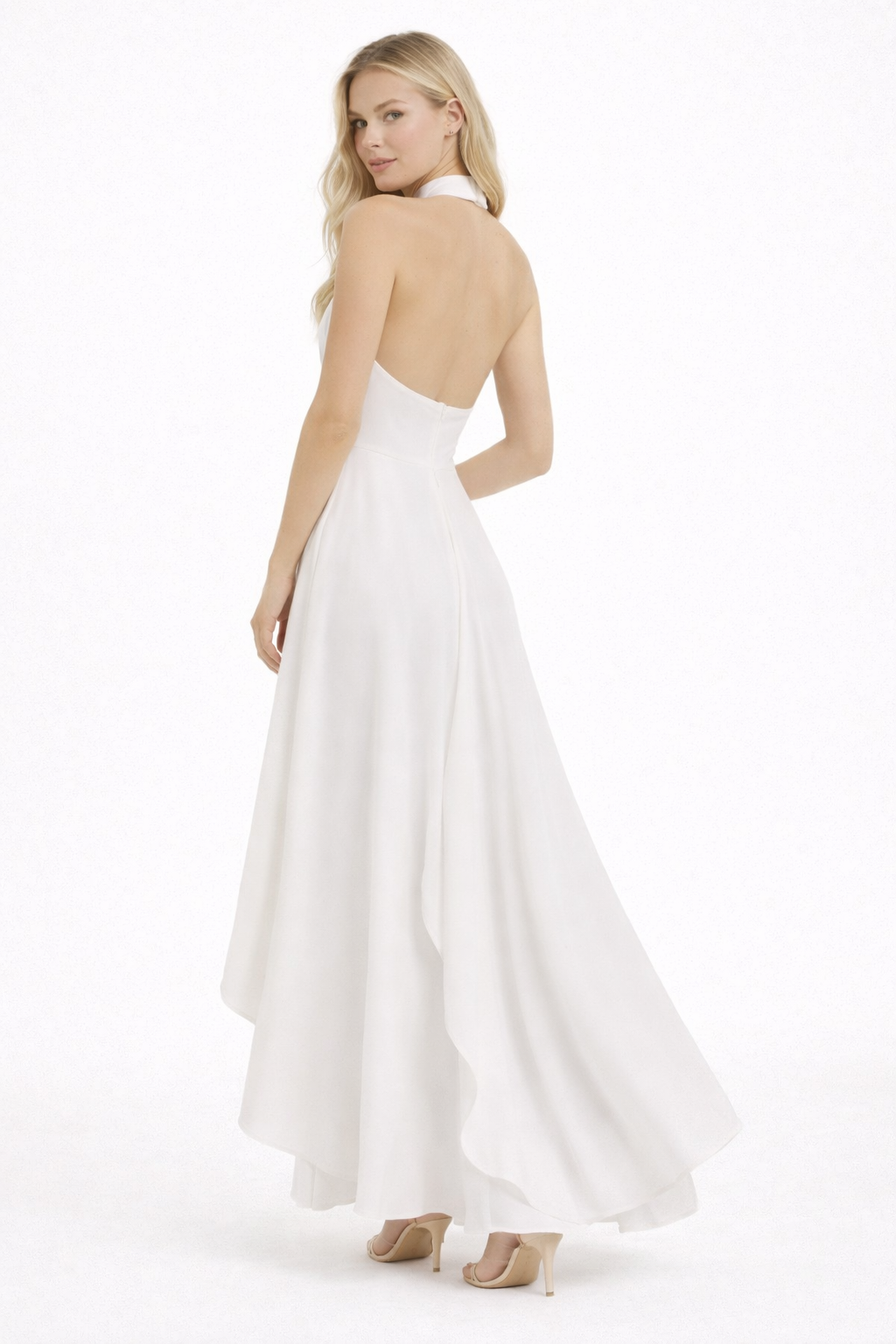 Ágata Vestido Largo Con Cuello Halter