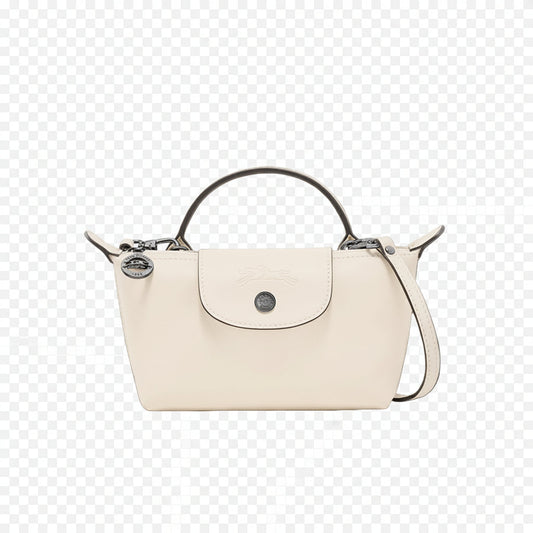 MINI BOLSO DE PIEL LONGCHAM | BLANCO