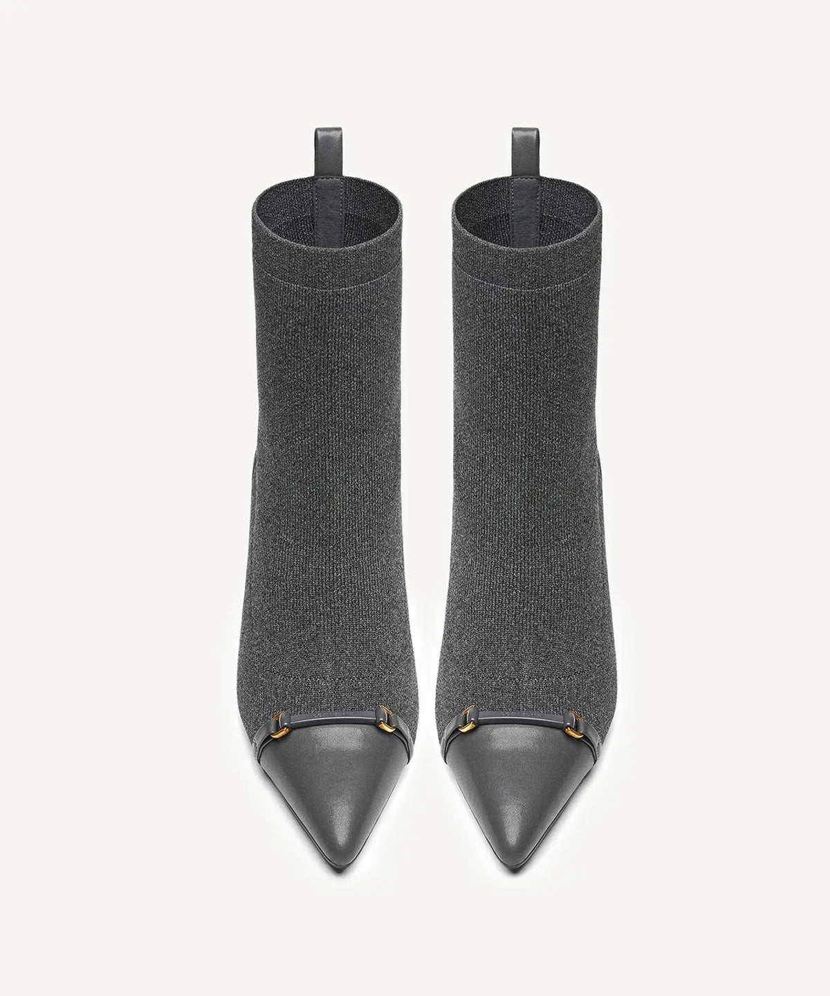 LuxeBit Pointed Toe Heeled Ankle Boot