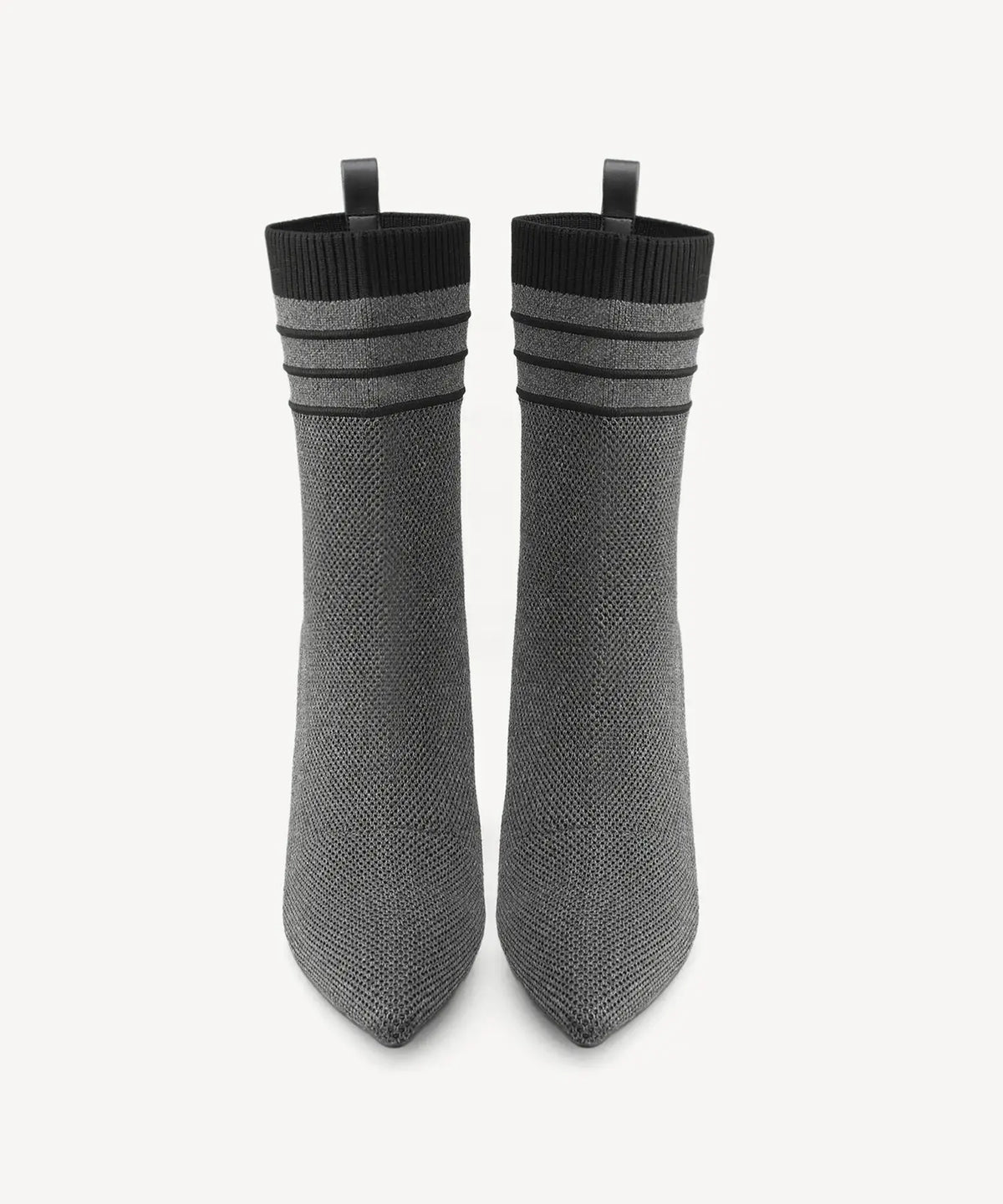 KnitBand Pointed Toe Heeled Ankle Boot
