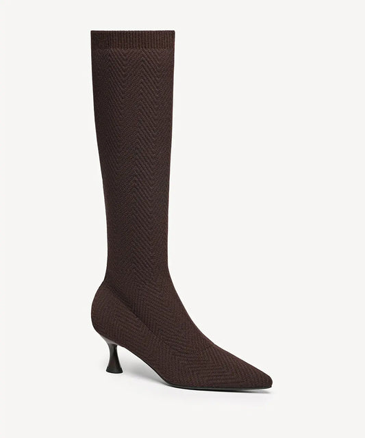 ThermoGrace Pointed Toe Heeled High Boot