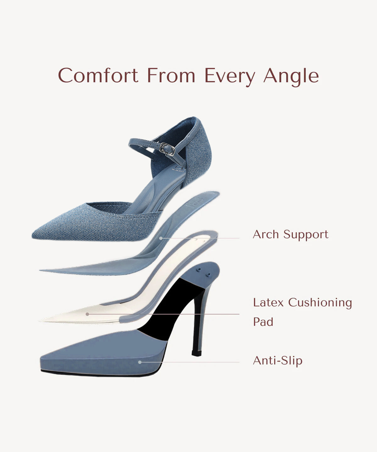 Spotlight Strapped Stiletto Pump