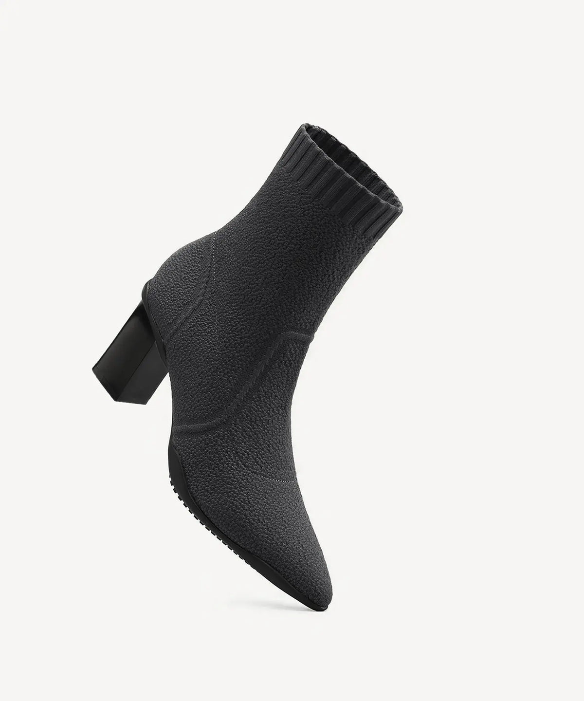 BelleVoyage Block Pointed Toe Sock Ankle Boot