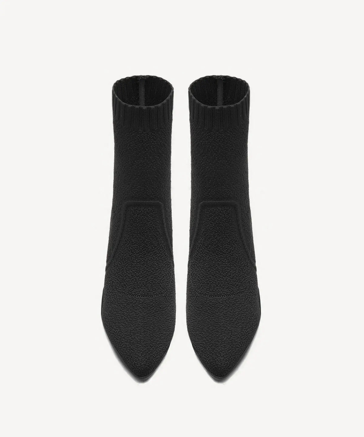 BelleVoyage Block Pointed Toe Sock Ankle Boot