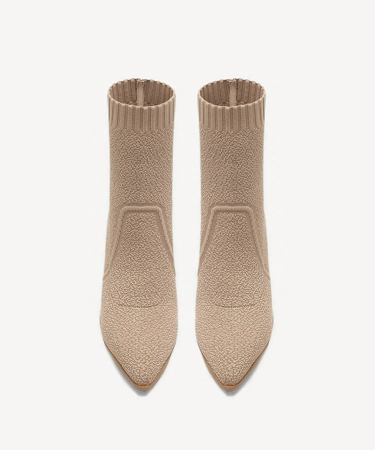 BelleVoyage Block Pointed Toe Sock Ankle Boot