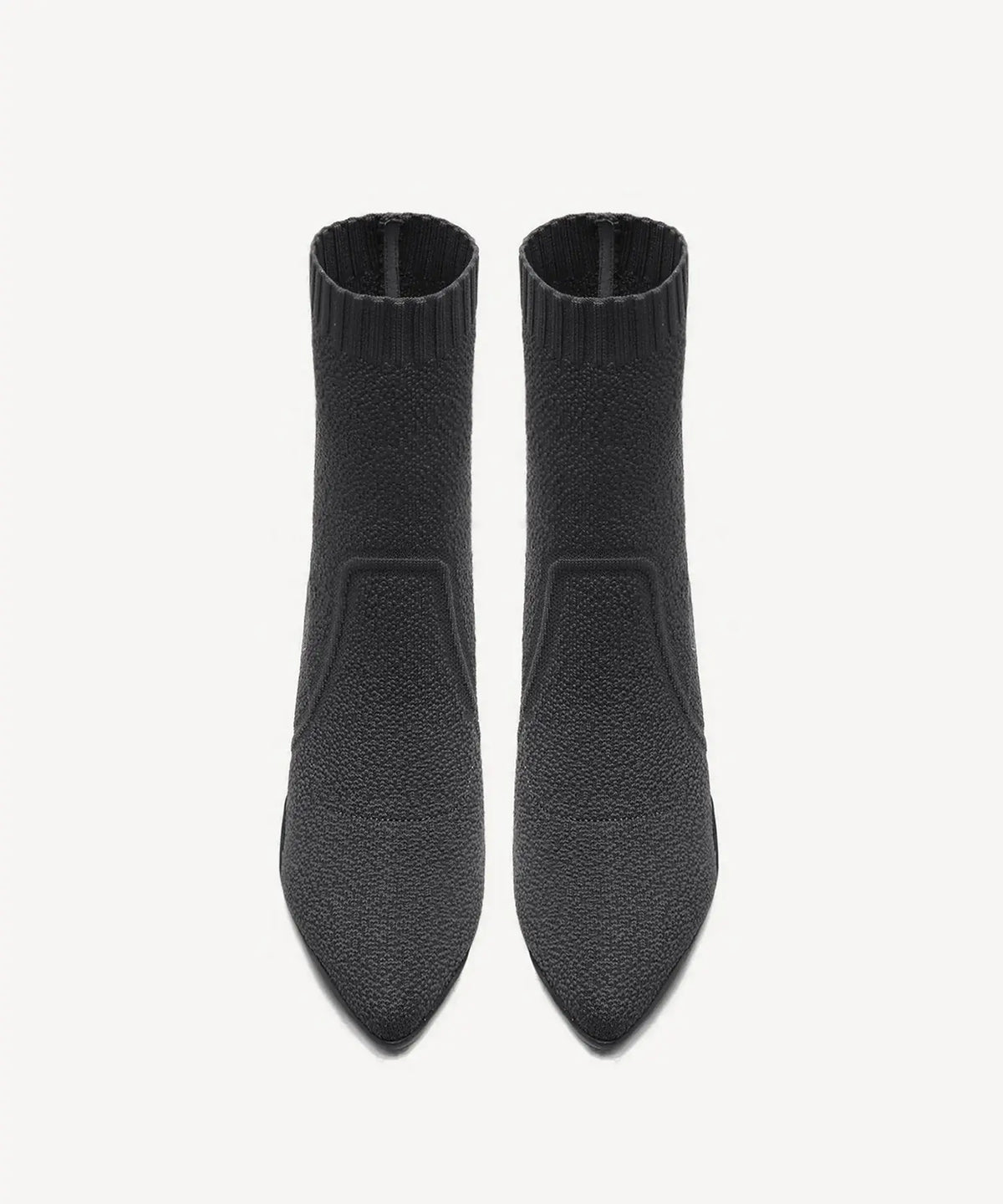 BelleVoyage Block Pointed Toe Sock Ankle Boot