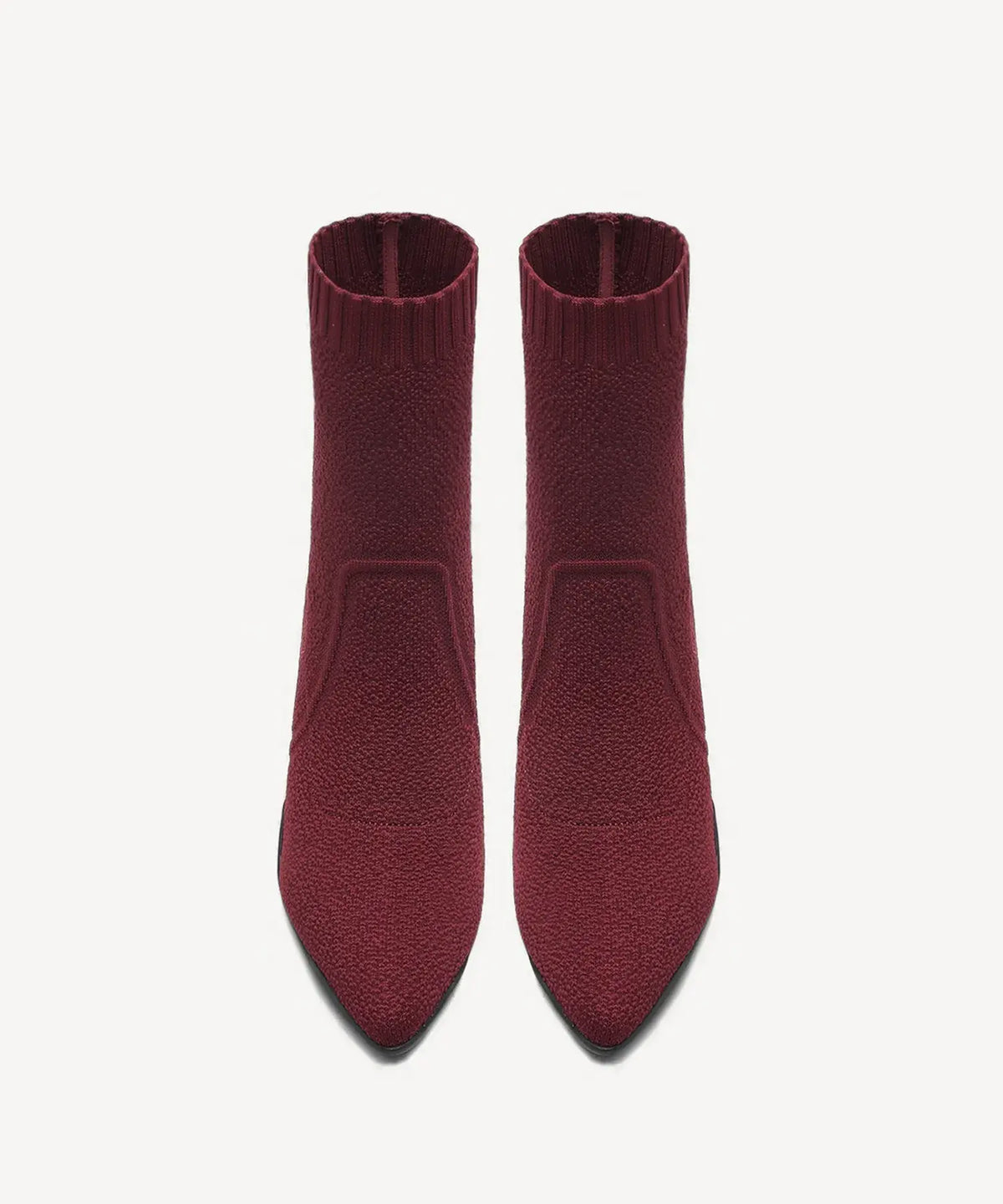 BelleVoyage Block Pointed Toe Sock Ankle Boot