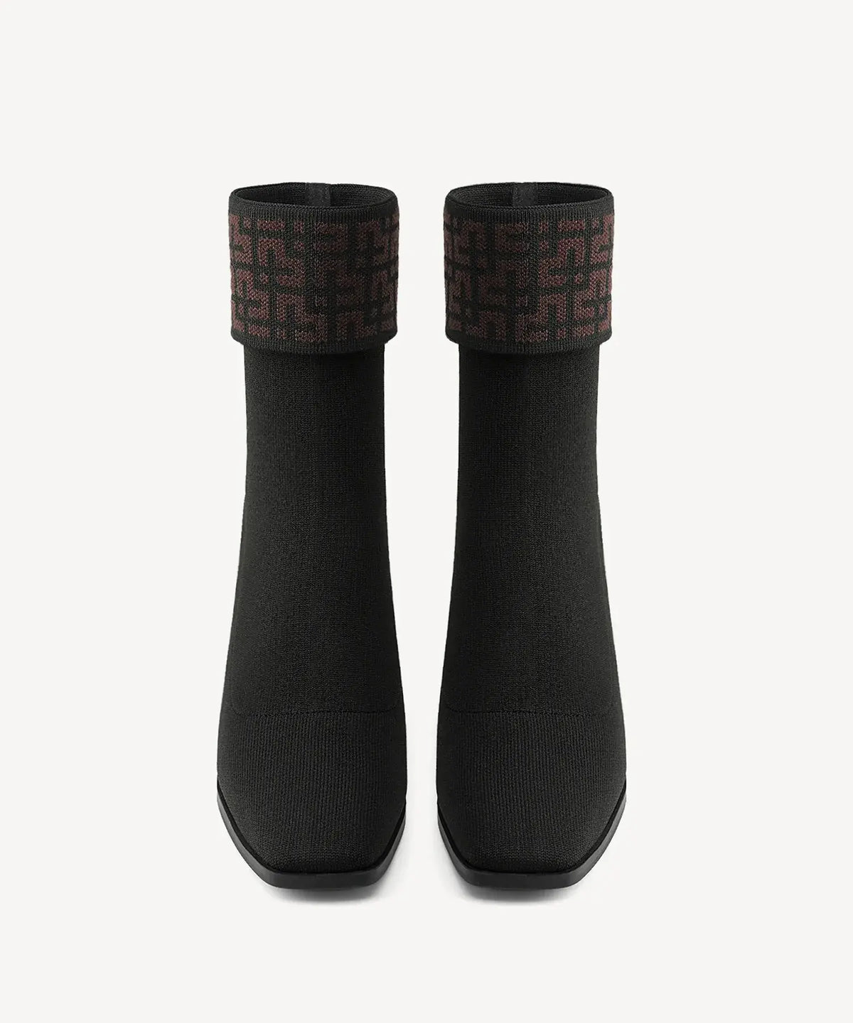 UrbanCuff Square Toe Block Heeled Ankle Boot