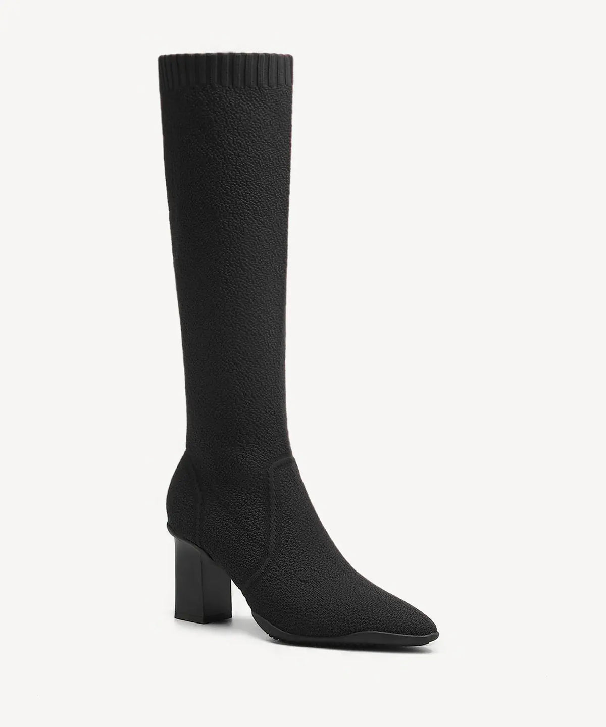 BelleVoyage Block Pointed Toe Heeled High Boot