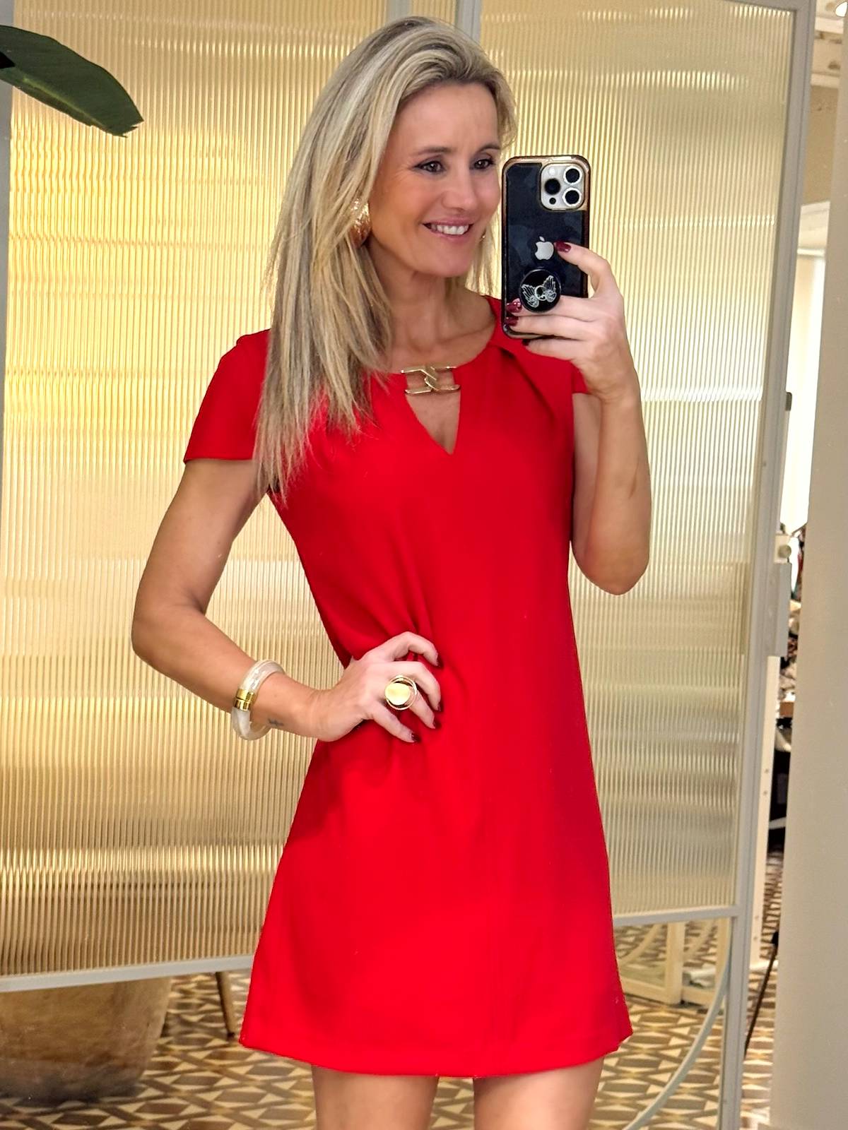 VESTIDO STEPHANE ROJO
