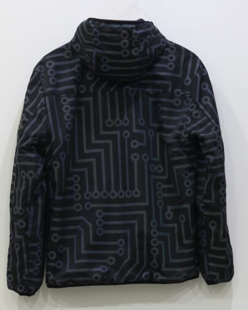 Techwear Circuit Hip-Hop Iridescent Reflective Jacket & Pants (Sold Separately)