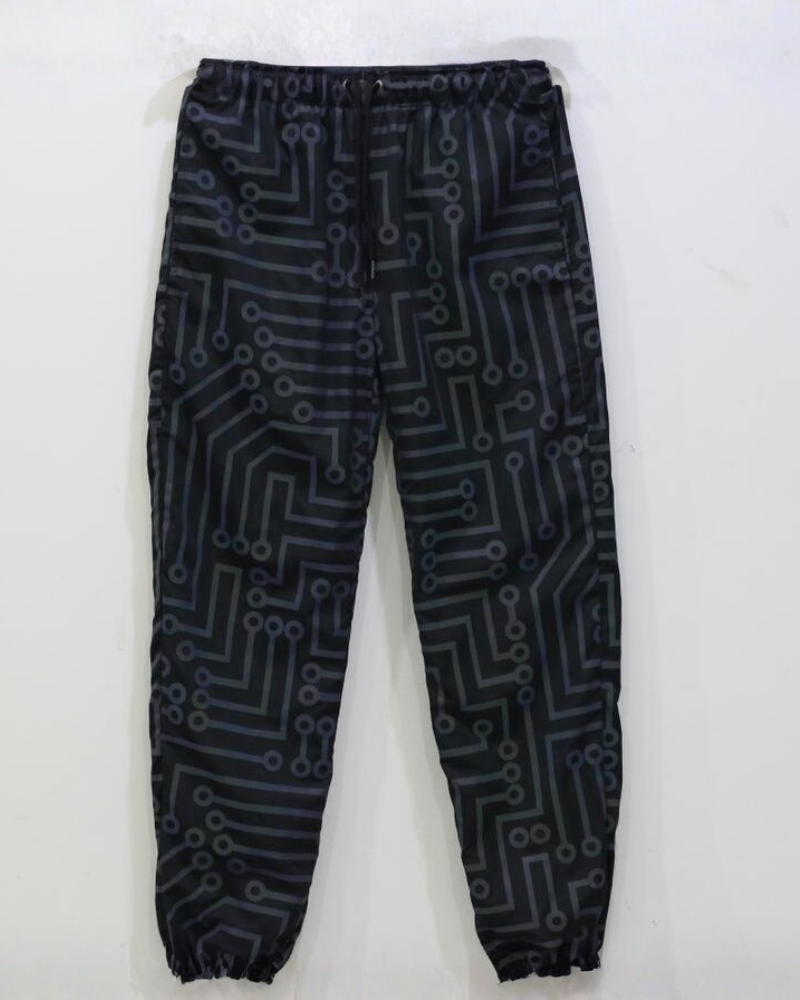 Techwear Circuit Hip-Hop Iridescent Reflective Jacket & Pants (Sold Separately)