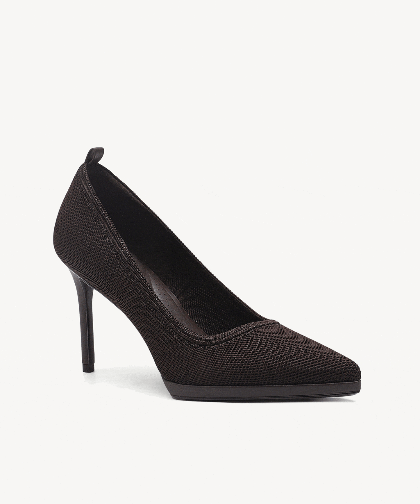 DeltaVista Pointed Toe Heeled Platform Pump