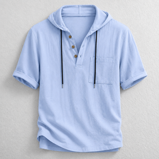 Camisa Henley Hudson con capucha
