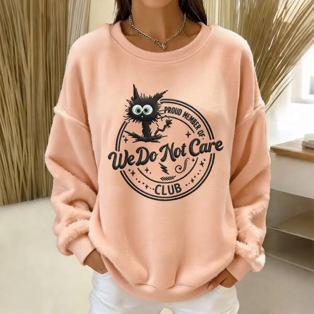 Women's Retro Funny Proud Member Of Club We Do Not Care Menopause Perimenopause Print flannel