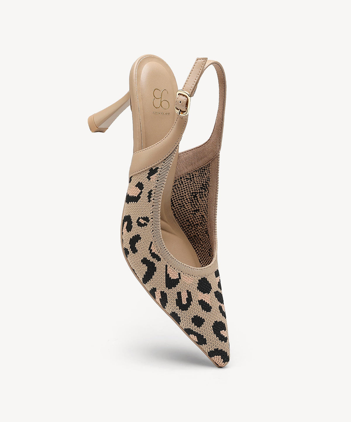 Elegant Ligne Pointed Toe Heeled Slingback