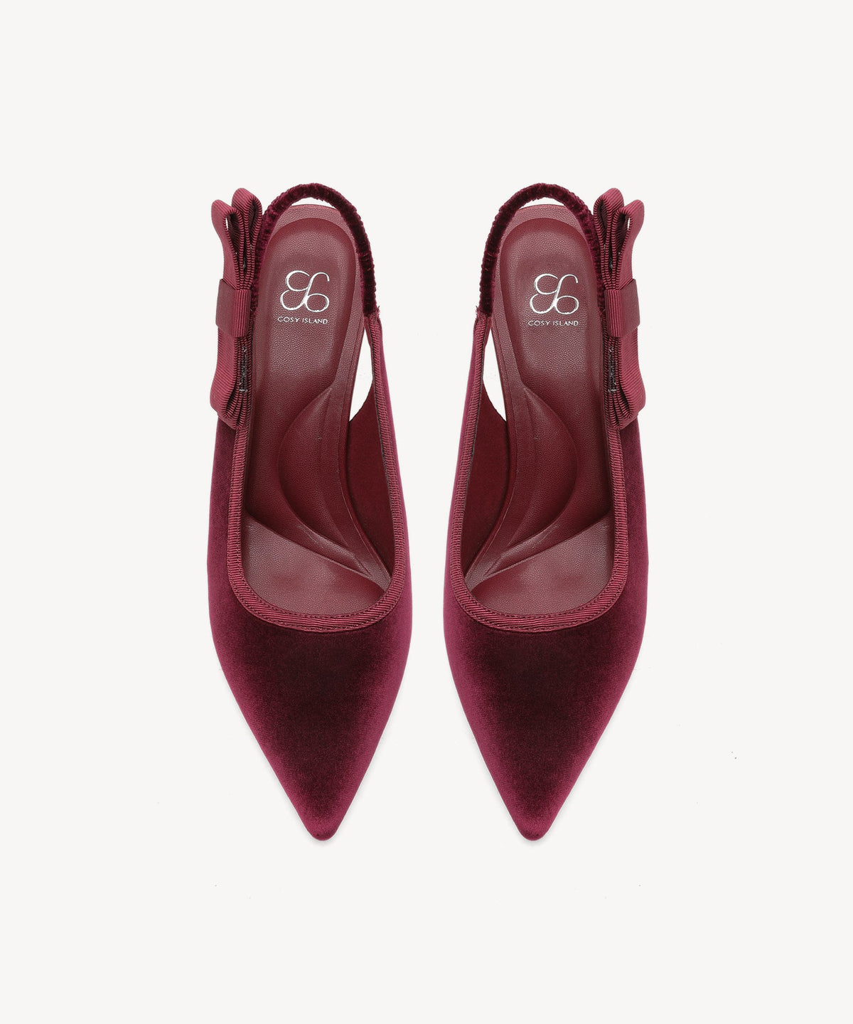 Everlush Velvet Pointed Toe Heeled Slingback