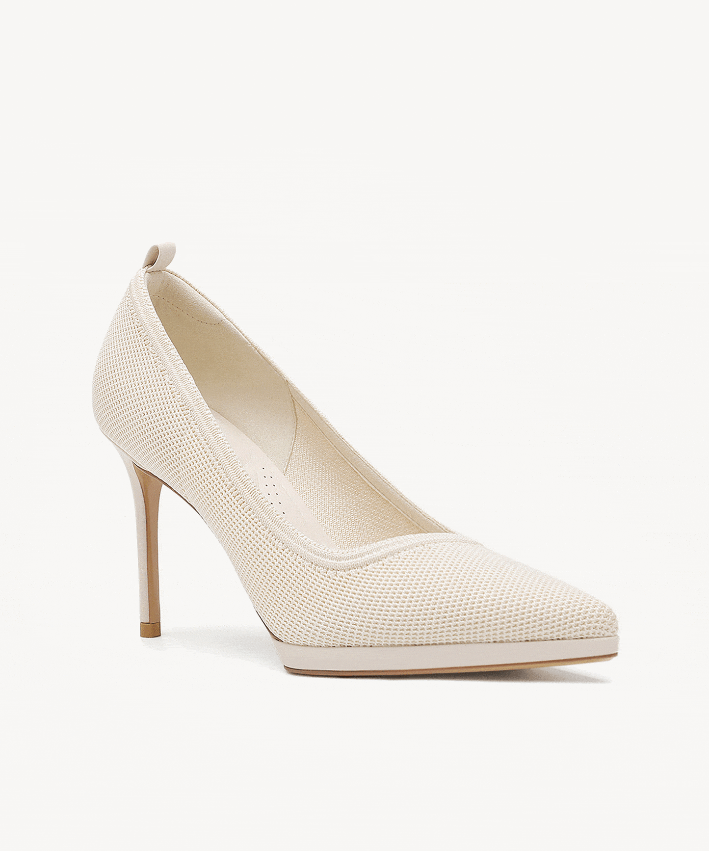DeltaVista Pointed Toe Heeled Platform Pump